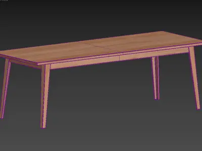 table EMILIA II Naturel 3D model