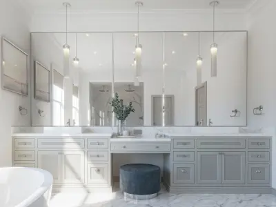 Bathroom floor plan 3D model