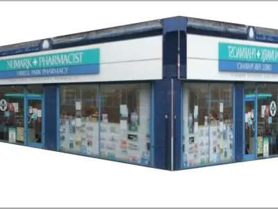 Building Pharmacy Shop 3D Model 3D model