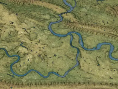 Chongqing - 3D City Topography Terrain 3D Model Pack