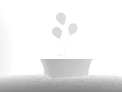 cinematic bathtub  3D model