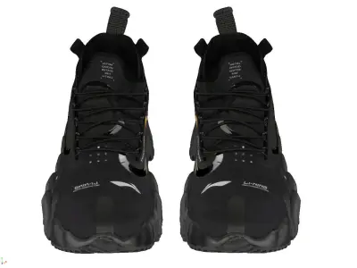 Cyberpunk fashion sneaker 11 Urban Techwear scifi  Low-poly 3D model