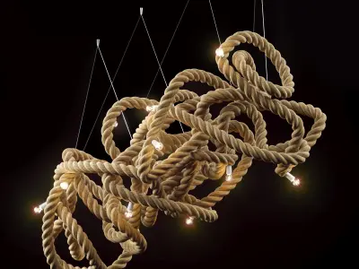 Rope Chandelier 3D model