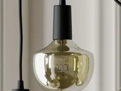 Wilma LED Light Bulb Chandelier 3D model