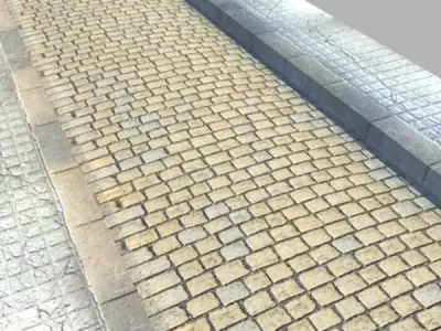 Realistic Old Road High Res 5000 x 3000 3D model