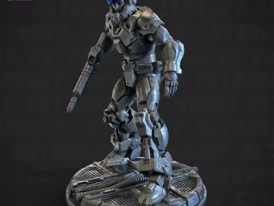  Iron Moped Pilot 052-F 100mm and 32mm 3D print model