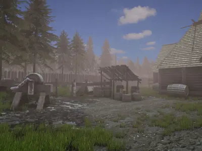 Viking Household 2 Low-poly 3D model