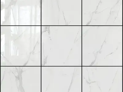 Yurtbay Seramik Afyon White 600x600 Set 3 3D model