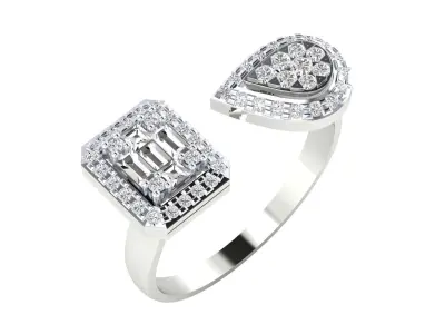  Women Ring Render 3dm STL MTL SLC JCD OBJ FBX Details 3D print model 62