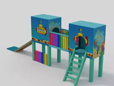 Slide for children 3D model