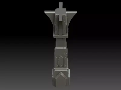 Stylized pillar  3D model