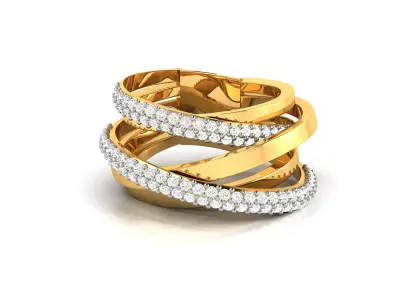 Women Ring 3D print model 54