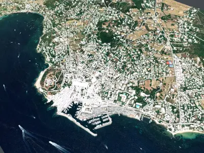 Cityscape Saint Tropez France  3D model