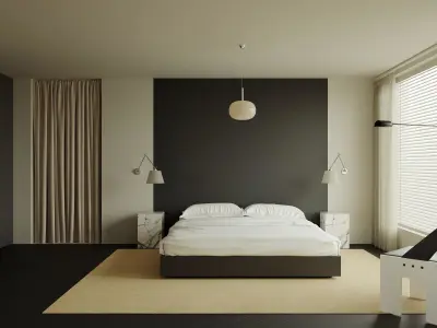 apartment interior scenes    3D model 4