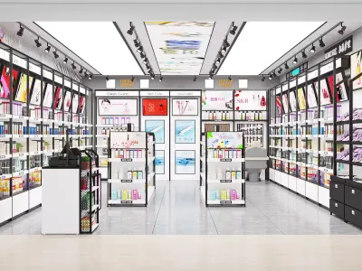  Makeup store 3D model 3D model