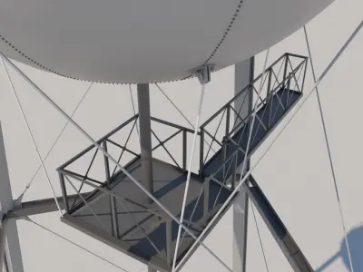 WARNER WATER TOWER 3D model