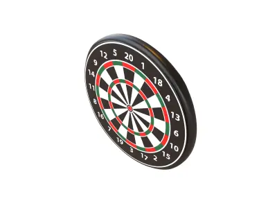 Range Bullseye v1 002 Low-poly 3D model