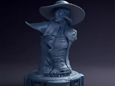 CAD bane BUST stl  3D print model