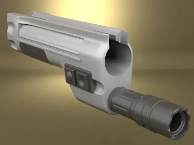 Airsoft SureFire 618FGA Light Hollow body 3D print model
