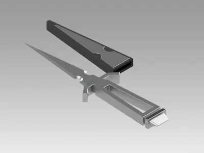 Star Trek TOS inspired Dagger and Agonizer prop as in Mirror 3D model