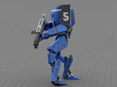 BATTLE DROID X-2000  RIGGED 3D model