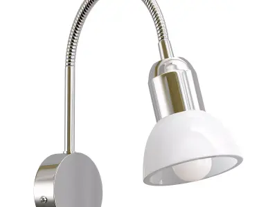 A3116AP-1SS chrome wall light with shade 3D model
