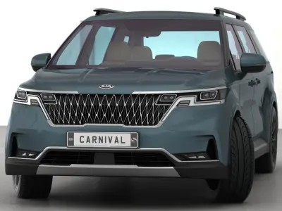  Kia Carnival 2022 Opening doors and trunk 