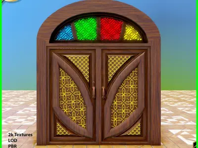 Door Pack Low-poly 3D model