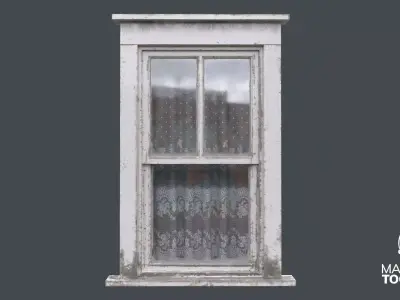 Old Window  Low-poly 3D model