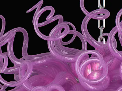 Artglass Lightstar Hanging Lamp 3D model