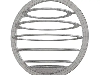 OMBRA CHANDELIER Low-poly 3D model