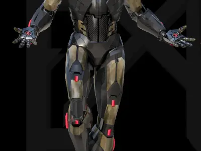Iron Man MK C42 Chaos Armor 3D model