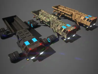 Rover Four Low-poly 3D model