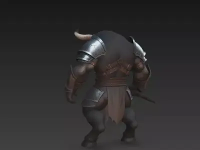 figura de fantasia tauro  3D print model