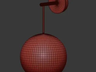 BUBBLE Mono Wall Lamp 3D model