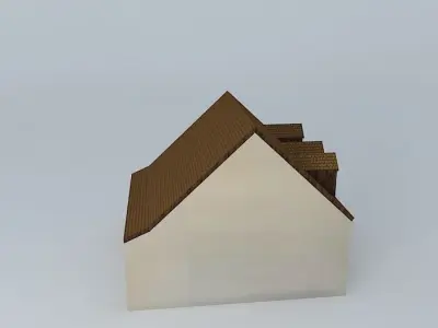Small House 19th century Low-poly 3D model