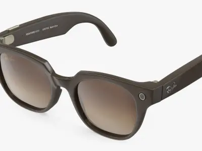 Ray Ban Stories Meteor Smart Glasses Brown 3D model
