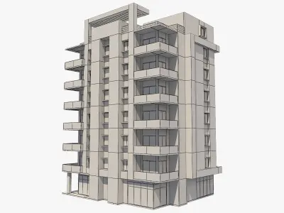 Apartment Building 5 3D model