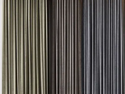 hadi curtain 85 Low-poly 3D model