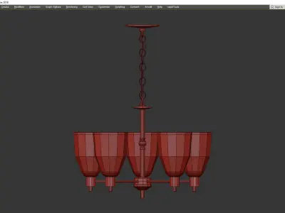 JACKSON CHANDELIER Low-poly 3D model
