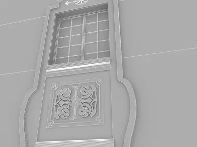 Window Frame 18 Low-poly 3D model