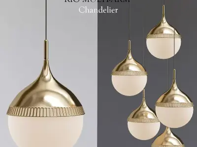 Chandelier RIO MULTI ARM 3D model