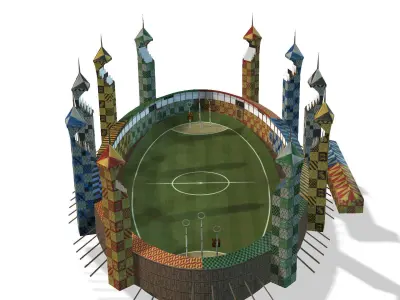 Quiddich Stadium 3D model