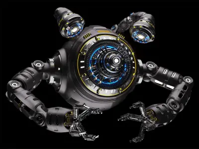 Sci-Fi Drone Advanced 3D model