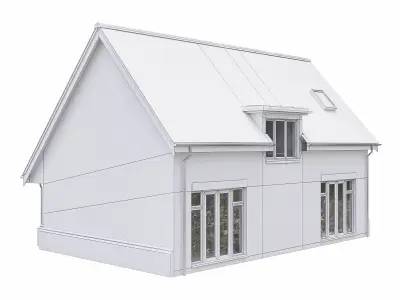 Neighborhood Houses P31 Low-poly 3D model