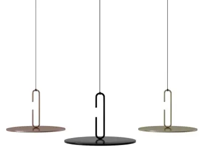 Clip pendant light with open ring by Daniel Debiasi 3D model