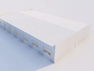 Warehouse model 2 different sizes - archicad skp and more  3D model