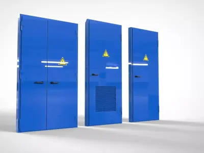 Metall doors collection  3D model