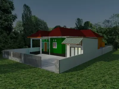 classic tropical building Free 3D print model