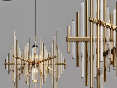 Corbett Lighting 238 42 Gold Leaf 3D model buy